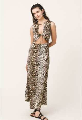 HARPER Silk Touch Midi Dress