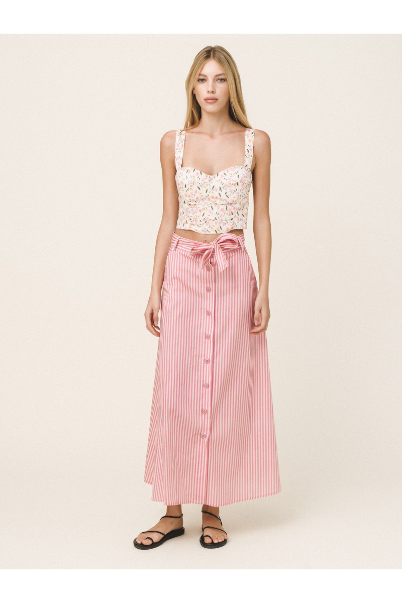 MOLLY Floral Bustier Top