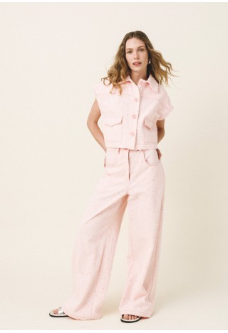 REMI Wide-Leg Denim Pants